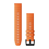 Ремешок Garmin QuickFit 22 для GPS часов Fenix 6/MARQ силикон оранжевый